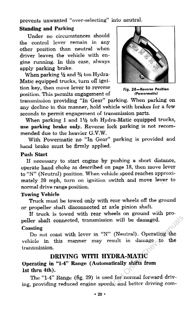 1959 Chevrolet Truck Operators Manual Page 10
